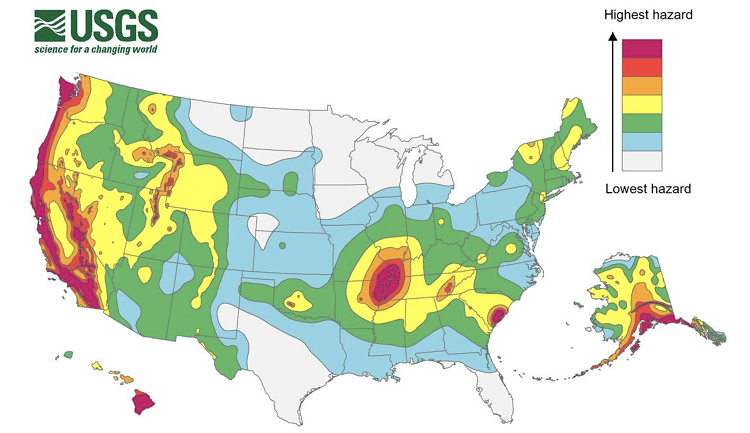 seismic zones map HCAI Certification