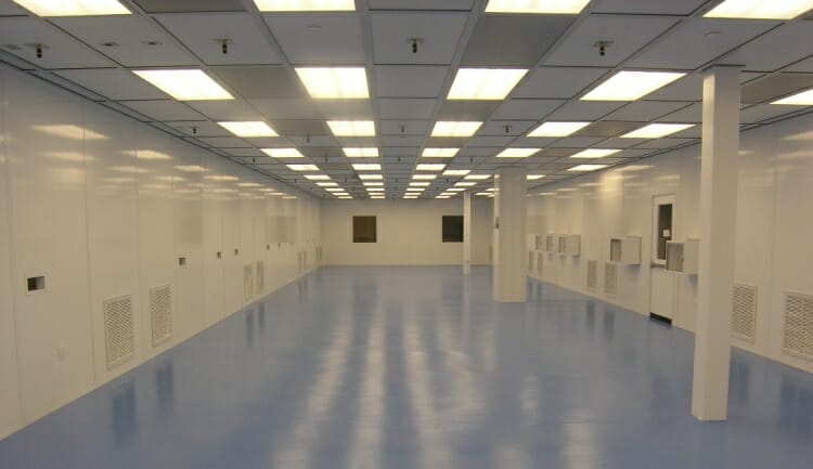 an empty cleanroom