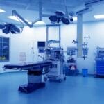 an empty operating theater fully equipped