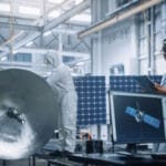 scientist in aerospace facility