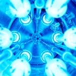 close up of uv light