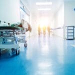 hallway in healthcare facility