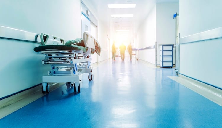 hallway in healthcare facility