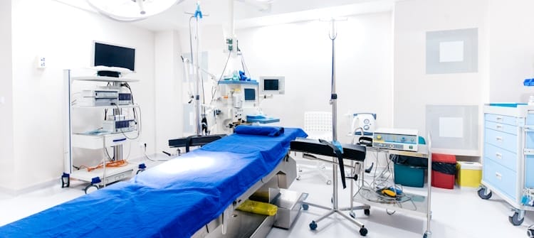 critical environment in hospital facility