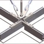 Micro-T Cleanroom ceiling grid system