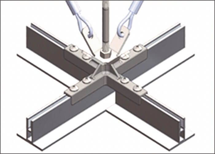 Micro-T Cleanroom ceiling grid system
